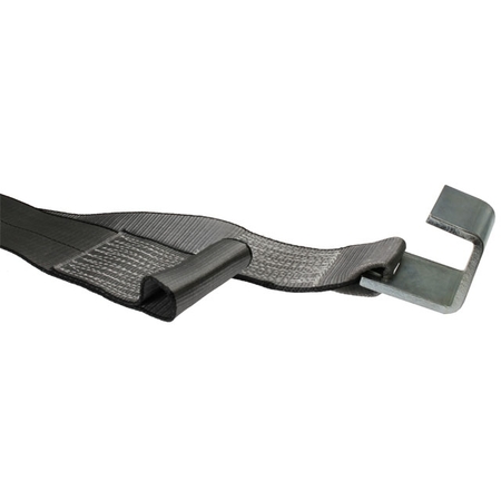 Us Cargo Control BlackLine 4" x 5' Roll Off Container Winch Strap w/ Sewn Loop BL405ROSE